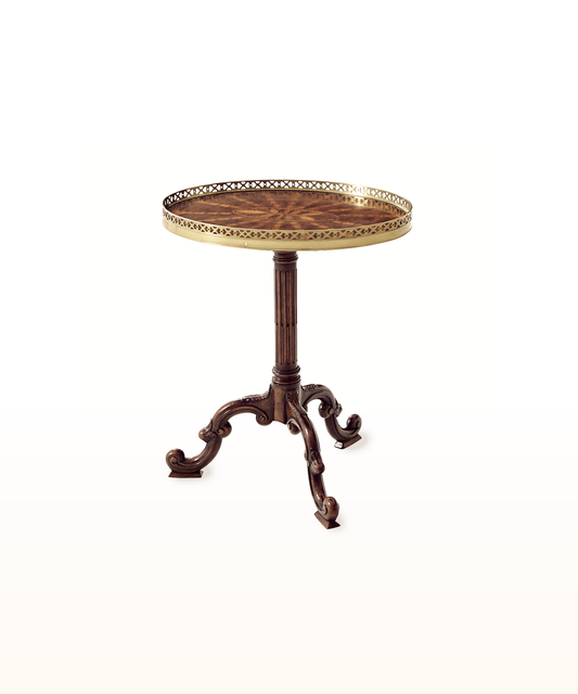 Radiating Parquetry Accent Table