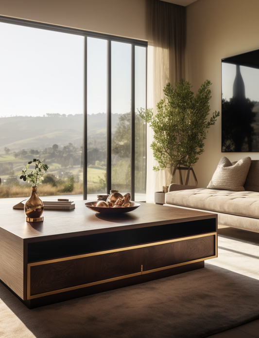 Walnut Square Coffee Table